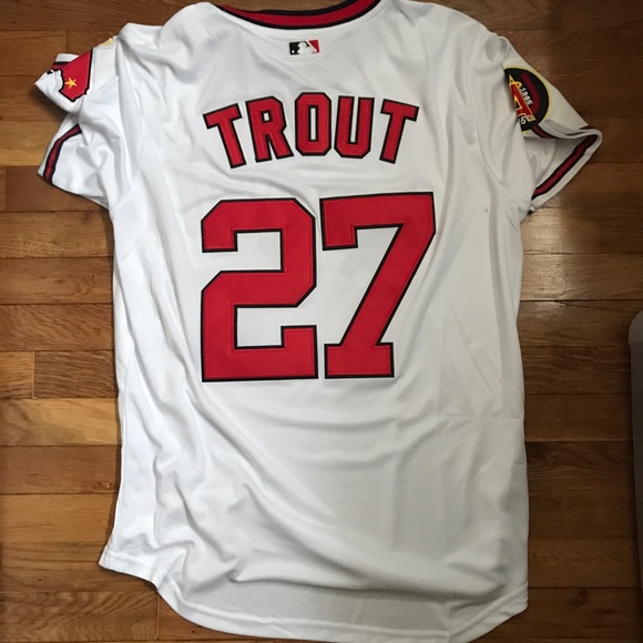 mike trout retro jersey